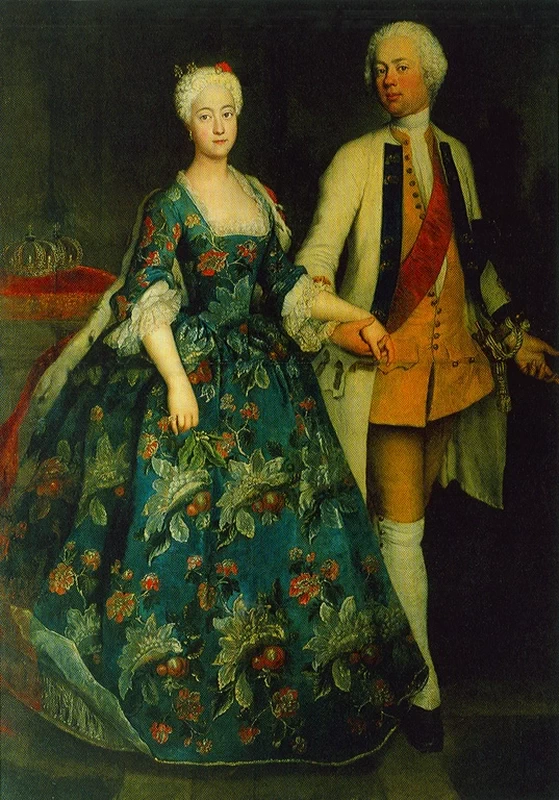 La principessa Sophie Dorothea Marie con suo marito Friedrich Wilhelm, margravio di Brandeburgo - Schwedt
